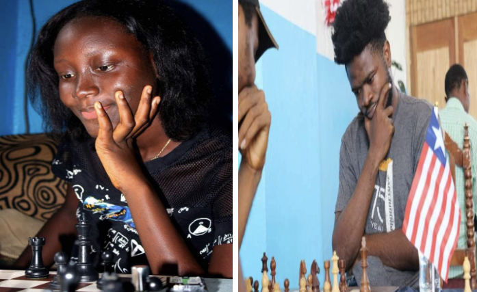 David Debblay, Georgiana Sackie triumph in 2023 Liberia National Chess Championship