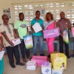 Ms. Wokie Dolo Donates Sanitary Pads to Female Inmates at Sanniquellie Central Prison