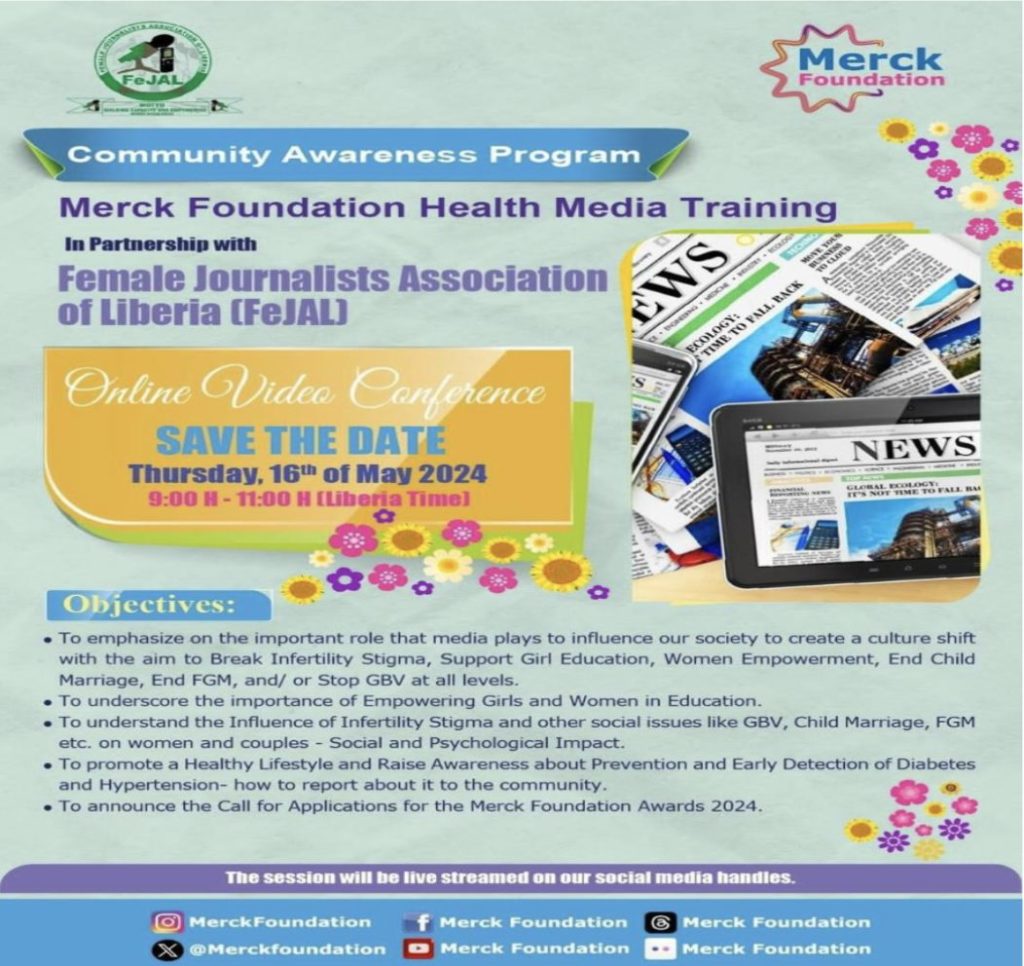 FeJAL, Partners To Train 100 Liberian Journalists in Health Reporting