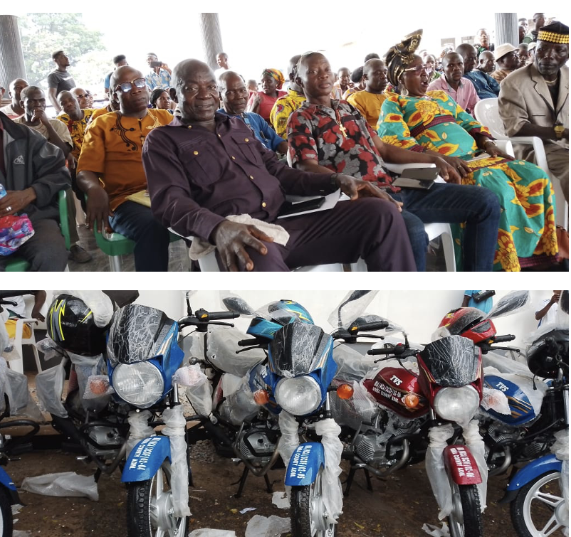 Nimba Town Chiefs Receive Motorbikes, Cash