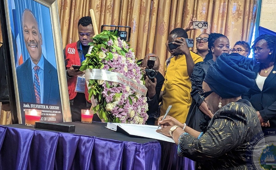 First Lady Boakai Honors Grigsby’s Legacy