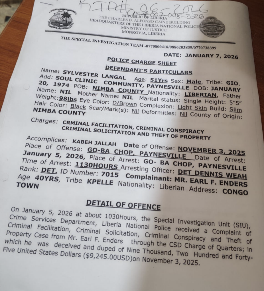 LNP Charges Suspect in $9K Scam