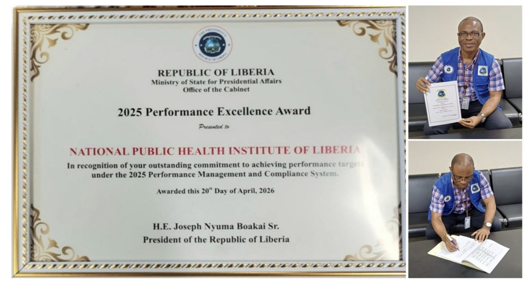 NPHIL Gets “Performance Excellence Award” for Progress under Dr. Nyan’s Leadership